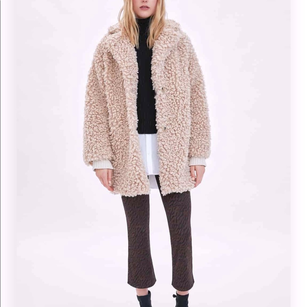 Zara teddy coat